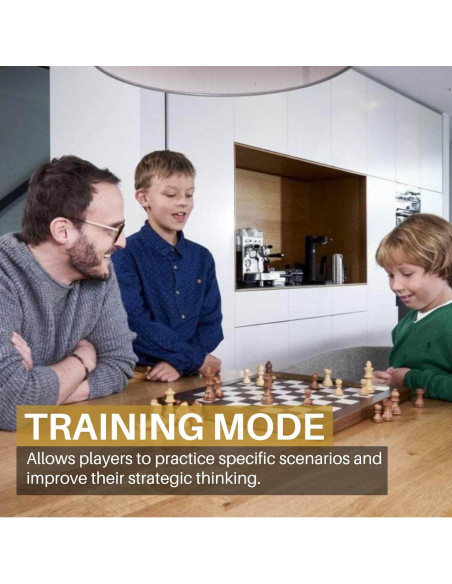 Juego de Ajedrez Electrónico Millennium M830 - Tablero AI y Piezas de Madera