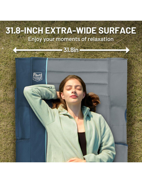 Cama de Camping Plegable Timber Ridge Extra Ancha 203.4x80.8cm