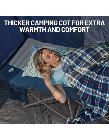 Cama de Camping Plegable Timber Ridge Extra Ancha 203.4x80.8cm