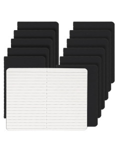Cuadernos de Bolsillo LABUK 12pcs Rayados 8.9x14cm Tapa Blanda