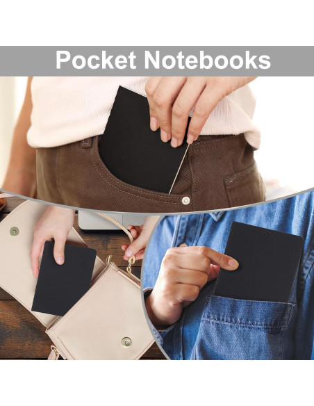 Cuadernos de Bolsillo LABUK 12pcs Rayados 8.9x14cm Tapa Blanda