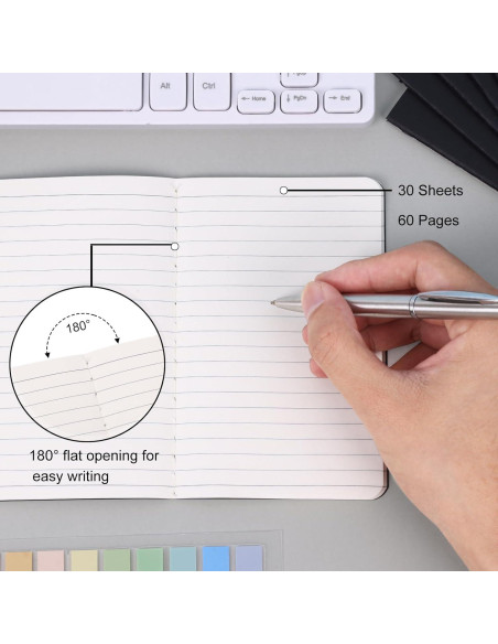 Cuadernos de Bolsillo LABUK 12pcs Rayados 8.9x14cm Tapa Blanda