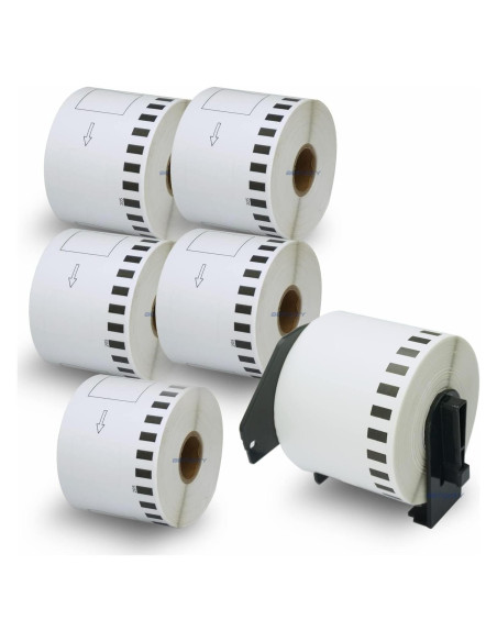 BETCKEY Etiquetas Continuas 62mm x 30.48m para Brother DK-2205