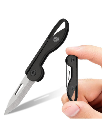 Cuchillo de Bolsillo Plegable KeyUnity KK05BK Titanio Negro