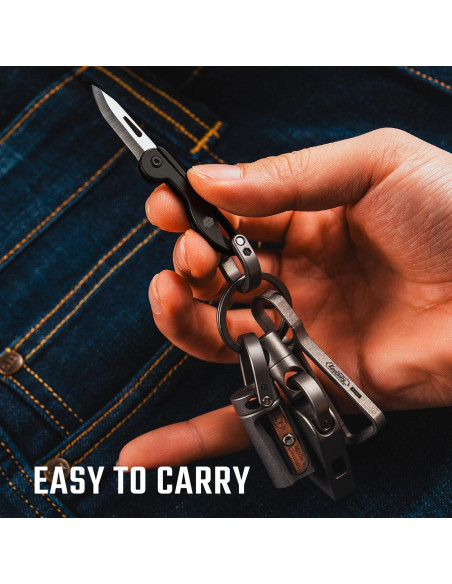 Cuchillo de Bolsillo Plegable KeyUnity KK05BK Titanio Negro