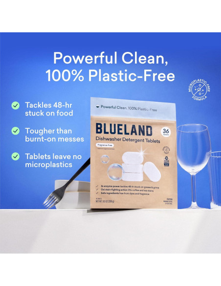 Tabletas de Detergente Ecológicas Blueland 36 Unidades Sin Fragancia