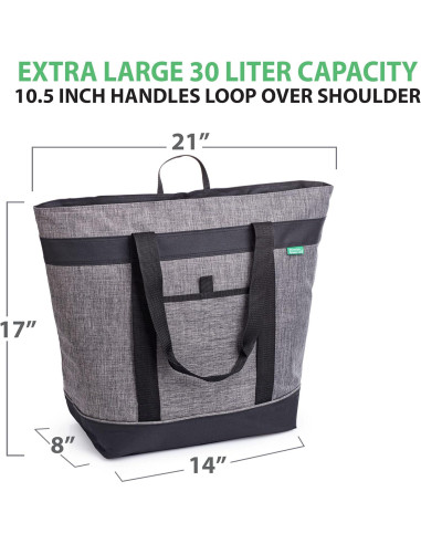 Bolsa Térmica Aislante Jumbo Creative Green Life - Carbón