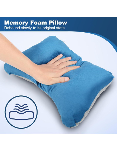 Almohada Viscoelástica REDCAMP 40x27cm para Camping