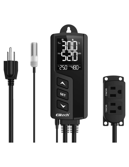 Controlador de Temperatura y Humedad Elitech STC-1000Pro 110V