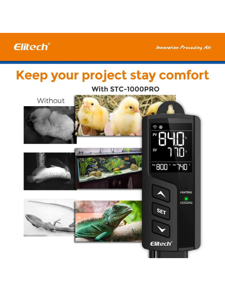Controlador de Temperatura y Humedad Elitech STC-1000Pro 110V