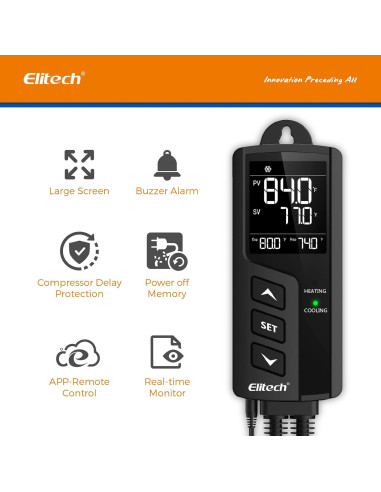 Controlador de Temperatura y Humedad Elitech STC-1000Pro 110V