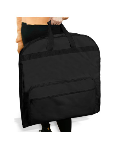 Bolsa de Ropa Plegable Dalix 152x53 cm Negro para Trajes