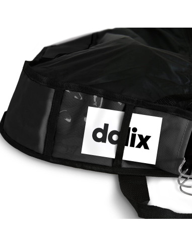 Bolsa de Ropa Plegable Dalix 152x53 cm Negro para Trajes