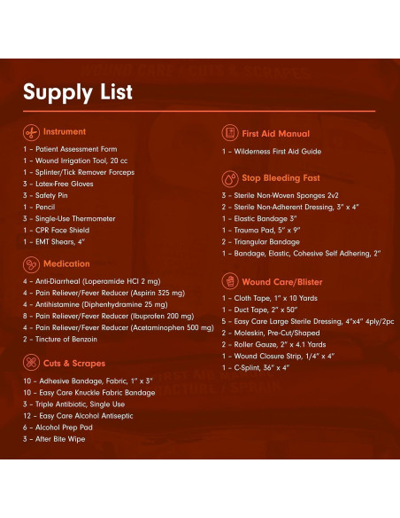 Kit de Primeros Auxilios Adventure Medical Sportsman 400 - 10 Personas