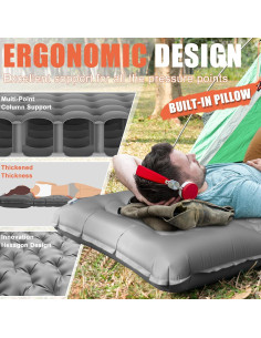 Colchón Inflable GDREAMT R-ColchonetaDeDormir 10 cm con Bomba 2