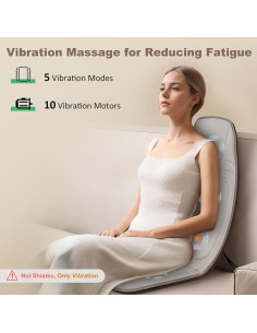 Masajeador de Espalda Heycool con Calor y Vibración 10 Motores 2