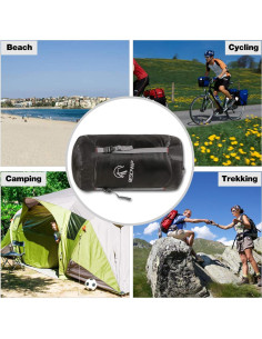 Saco de Dormir REDCAMP Mediano Negro 17L para Camping 2