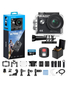 Cámara de acción AKASO EK7000 4K 30fps + MicroSD 64GB
