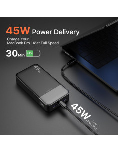 Banco de Energía Portátil JUOVI 20000mAh 45W Carga Rápida 2