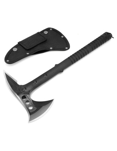 Hacha de Camping Hitdudu Tomahawk Táctico con Funda 11.94 cm