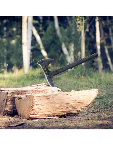 Hacha de Camping Hitdudu Tomahawk Táctico con Funda 11.94 cm