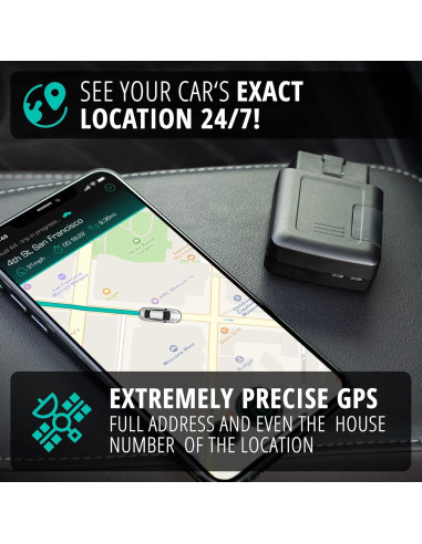 Rastreador Antirrobo CarLock 4G OBD - Alarma Automóvil