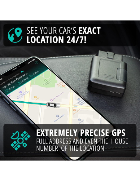 Rastreador Antirrobo CarLock 4G OBD - Alarma Automóvil