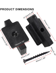 50 Clips Sujetadores Ocultos Nylon LifCratms para Decking 2