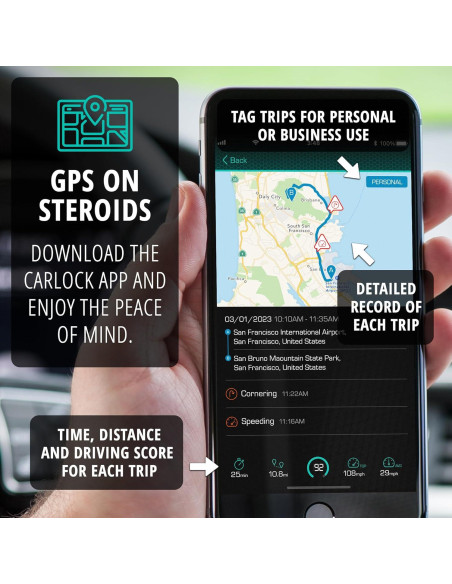 Rastreador Antirrobo CarLock 4G OBD - Alarma Automóvil