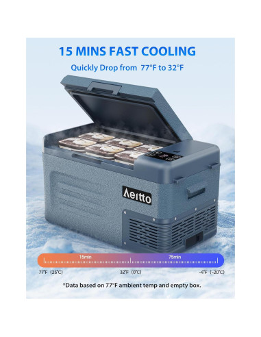 Refrigerador Portátil Aeitto 25 Quartos 12V -20C