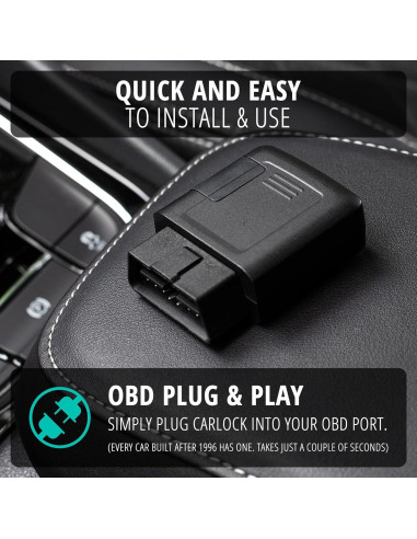 Rastreador Antirrobo CarLock 4G OBD - Alarma Automóvil