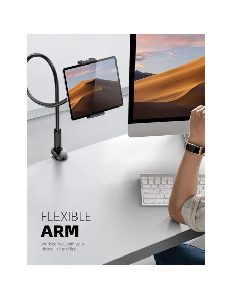 Soporte de Tablet Lamicall con Brazo Flexible - Negro