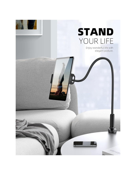 Soporte de Tablet Lamicall con Brazo Flexible - Negro