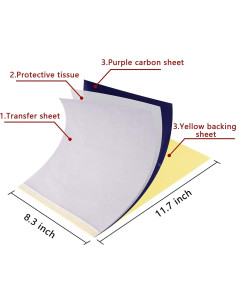 Papel de Transferencia para Tatuajes WeLiu A4 - 35 Hojas 2