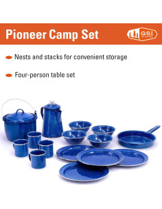 Conjunto de Vajilla de Campamento GSI Outdoors 15 Piezas 2