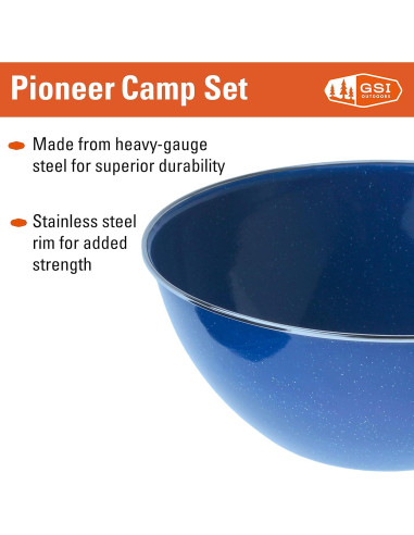 Conjunto de Vajilla de Campamento GSI Outdoors 15 Piezas