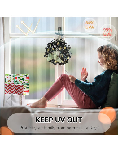 Película de Privacidad VELIMAX 45x200 cm Vinilo Esmerilado