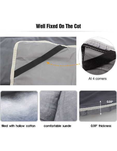 Almohadilla de Camping LITA XL 190.5x71.1 cm Algodón Suave