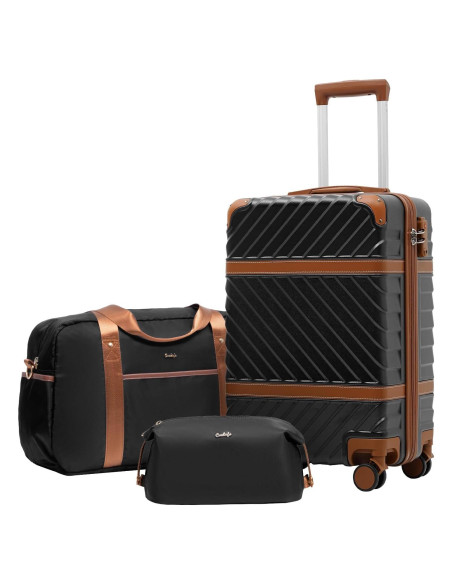Conjunto de Equipaje Coolife 3 Piezas Maletas Duras 50.8-71.1 cm