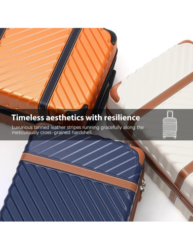 Conjunto de Equipaje Coolife 3 Piezas Maletas Duras 50.8-71.1 cm