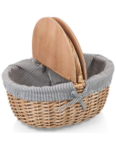 Cesta de Picnic Vintage Country PICNIC TIME para 2 - Mimbre