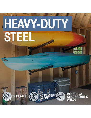 Soporte de Almacenamiento para 2 Kayaks StoreYourBoard - Resistente y Ajustable