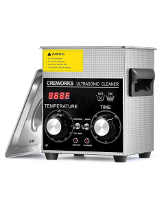 Limpiador Ultrasónico CREWORKS 2L 60W con Calentador y Temporizador
