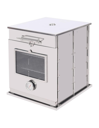 Horno de Camping Plegable REDCAMP de Acero Inoxidable 3 Niveles