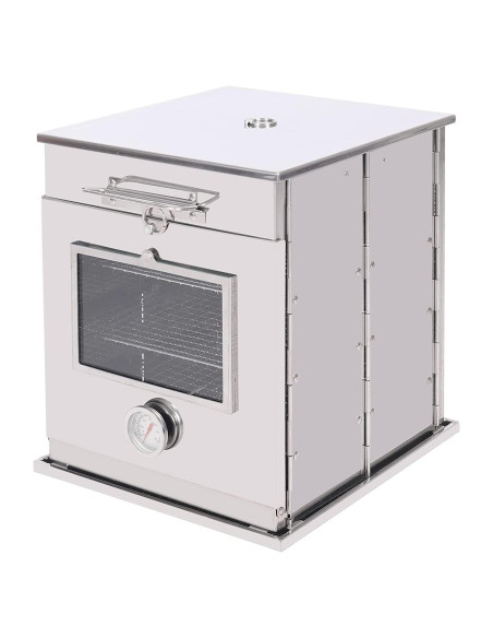 Horno de Camping Plegable REDCAMP de Acero Inoxidable 3 Niveles