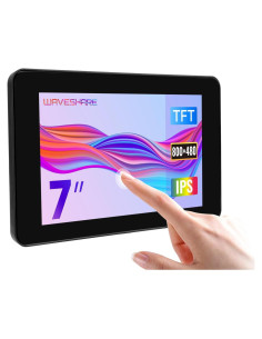 Pantalla Táctil 7" Waveshare para Raspberry Pi 4B 800x480