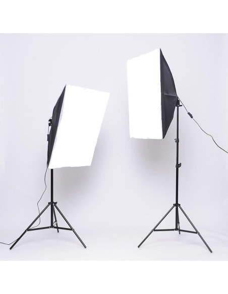 Kit de Iluminación de Estudio YISITONG Softbox LED 6x25W