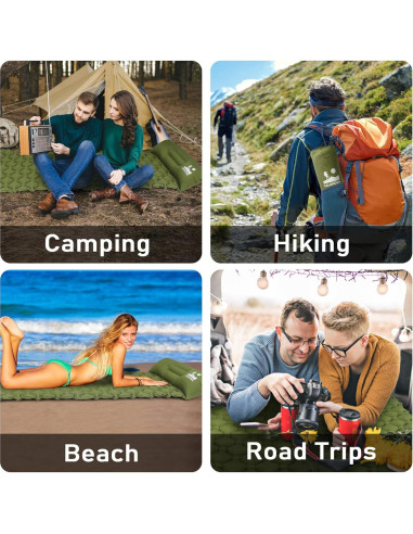 Colchón Inflable Ultraligero VALEHOWL 800g con Bomba y Almohada