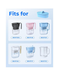 Filtro Alcalino Waterdrop WD-PF-AL para Jarras - 378.5 Litros 2