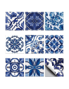 Calcomanías de Azulejos CHGCRAFT 36 Piezas 10x10 cm Azul